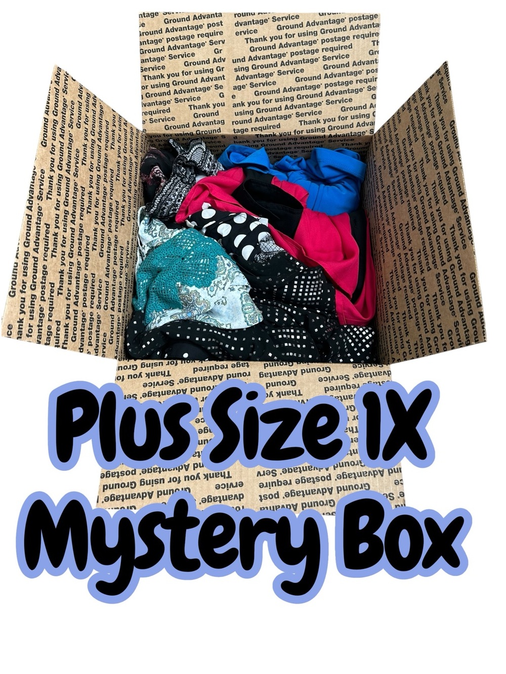 Plus Size Mature 1X Mystery Box Clothing Lot Blouses Cardigan Pants Tops